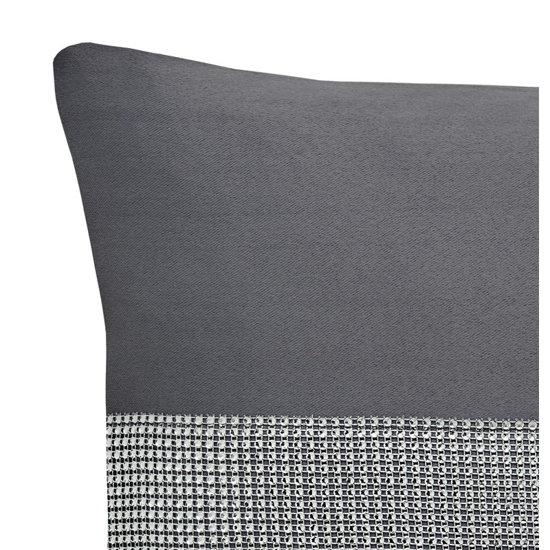 Alyson Square Throw Cushion, Charcoal