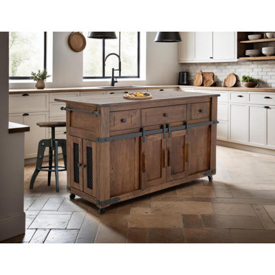 Solid Wood Kitchen Island