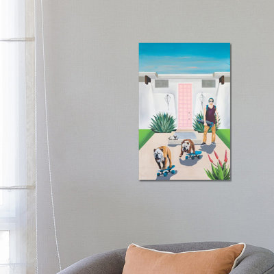 Skate Boys by Dan Nelson - Wrapped Canvas Painting