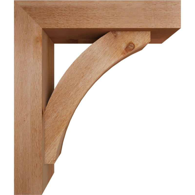 Support de bloc Thorton avec entretoise décalée, 28 x 24, Cèdre rouge occidental de l 6 po (scié brut)