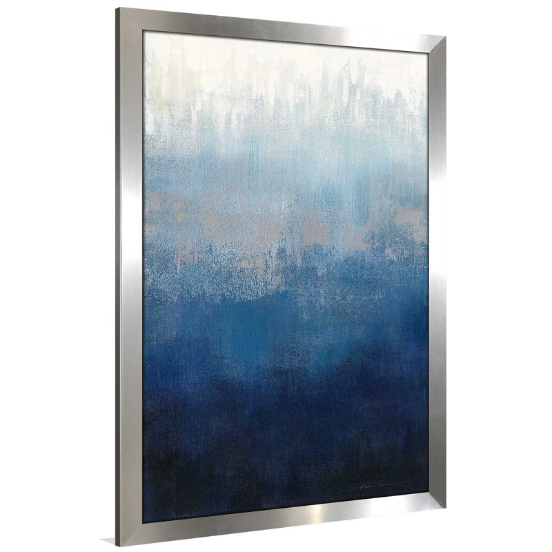 Silver Wave II - reproduction de cadre photo, H 39,5 po x l 27,5 po x P 0,75 po