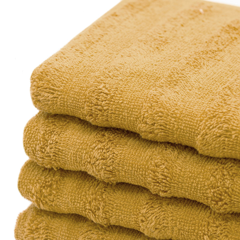 Midweight Bath Towel, Mustard