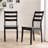 Bhawari Large Black Wooden Dining Table With 4 Chairs & Bench-1293657982