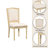 7-Piece Wood Frame Rustic Extendable Dining Table Set With Drawers
