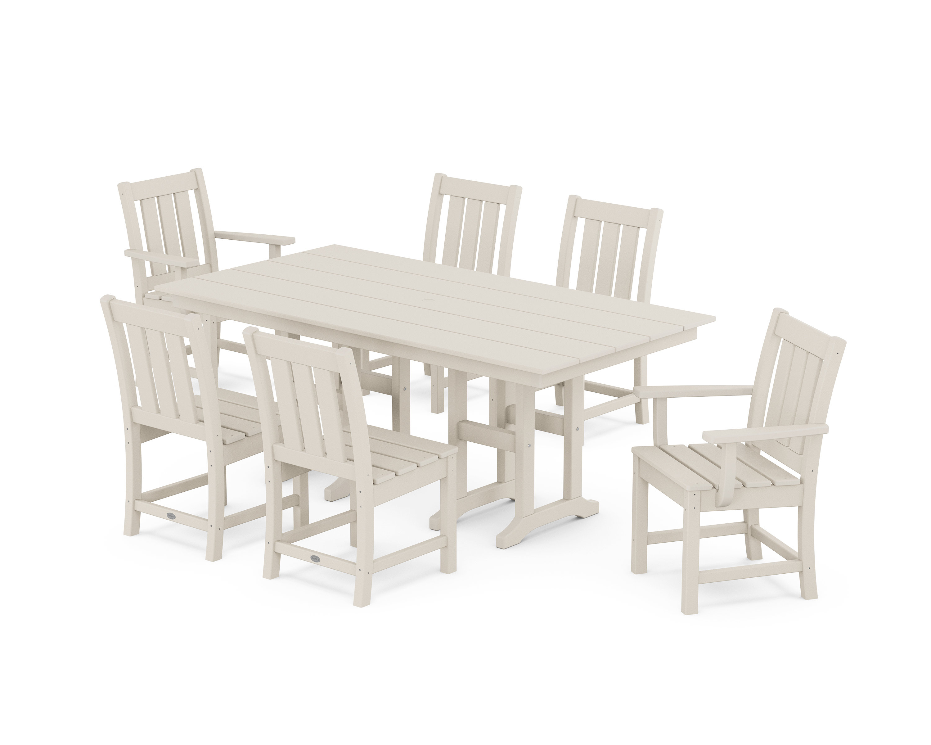 POLYWOOD® Oxford 7-Piece Farmhouse Dining Set & Reviews | Wayfair
