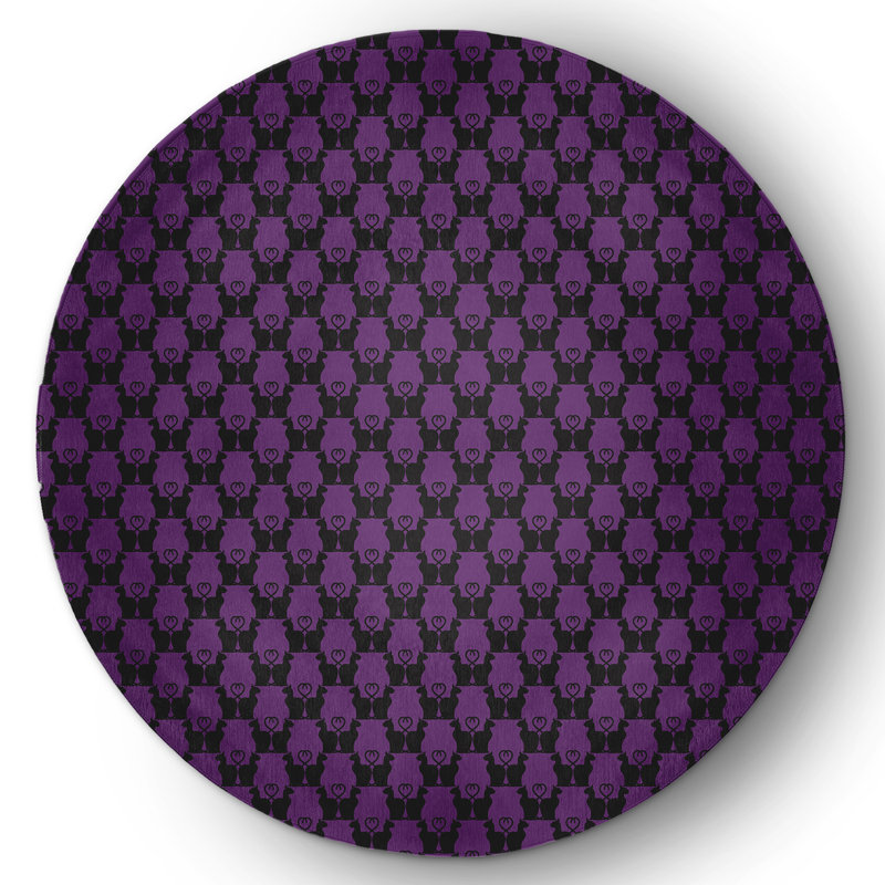 Dearl Chenille Indoor Rug, Round 5'
