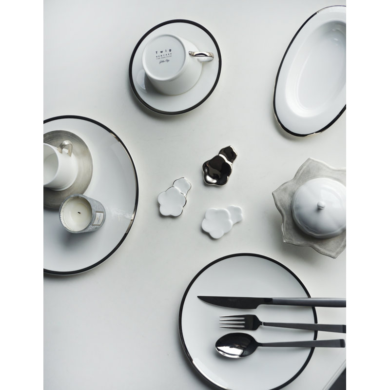 Platinum Edge Bone China Charger