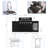 43-Inch 6-Burner 85000 BTU Deluxe Stainless Steel Gas Outdoor Kitchen Bar Barbecue Island Grill + Wine Cooler Compact Refrigerator + Rotisserie Kit + Granite Countertops + Stainless Steel Sink