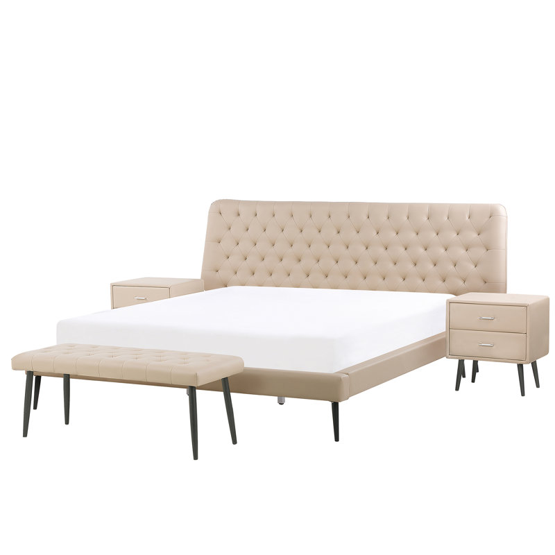 Jody Piece Bedroom Set, Super King (6'), Grey