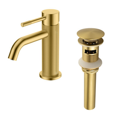 Robinet de lavabo de salle de bain en laiton sculpté