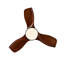 Ventilateur de plafond en bois massif de 36 pouces avec lumière DEL à intensité variable et télécommande, noir classique, pour les espaces intérieurs et extérieurs couverts
