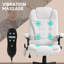 Fauteuil de bureau à massage à haut dossier avec 6 points de vibration-122061102-122061091