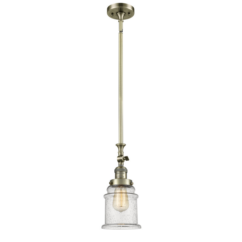 Alexandira 1 - Light Single Pendant, No Bulb Included, Seedy, Antique Brass