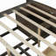 Lit de jour brun antique pleine grandeur avec rangement pratique et fabrication durable