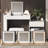 45" 3-in-1 Flip-Top Vanity Desk with LED Mirror | Adjustable Length, 3-Color Lights, 5 Drawers + Side Shelf, Writing Desk/Nightstand-130040269
