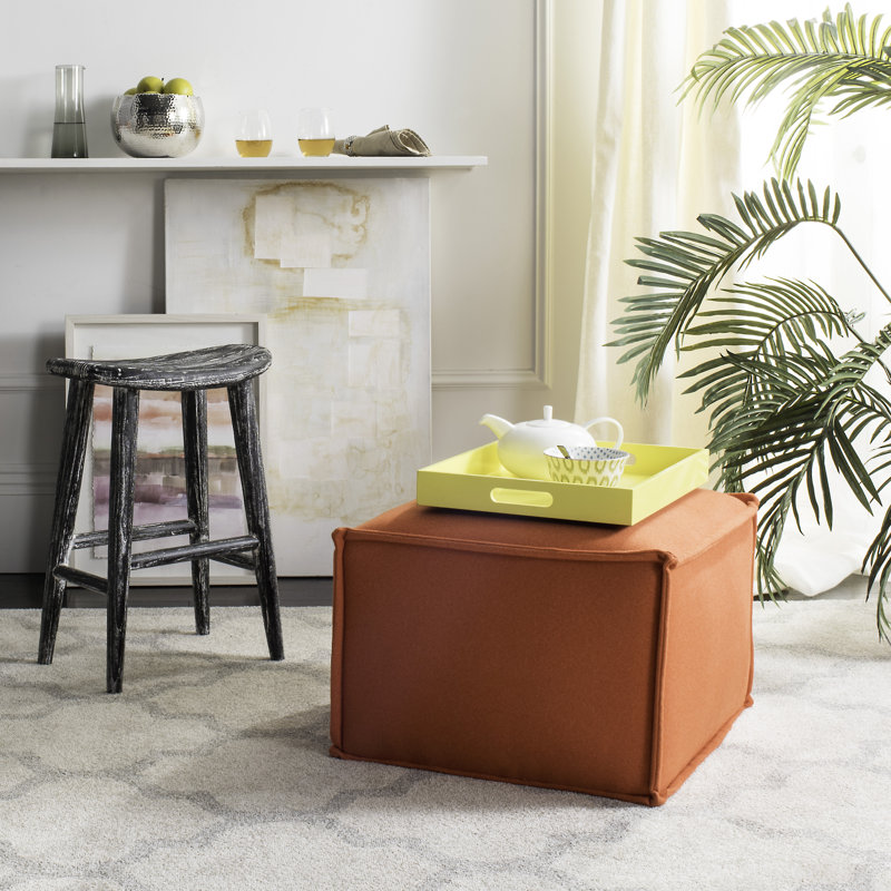 Pouf, 100 % polyester orange