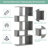 5-Tier Wood Geometric Bookshelf With S Shaped Design-2034661847
