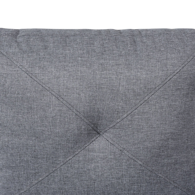 Shameeka Upholstered L-Shaped Sectional, Light Gray Linen