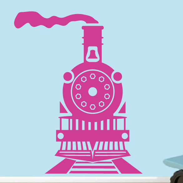 Adhésif décoratif train, Rose vif
