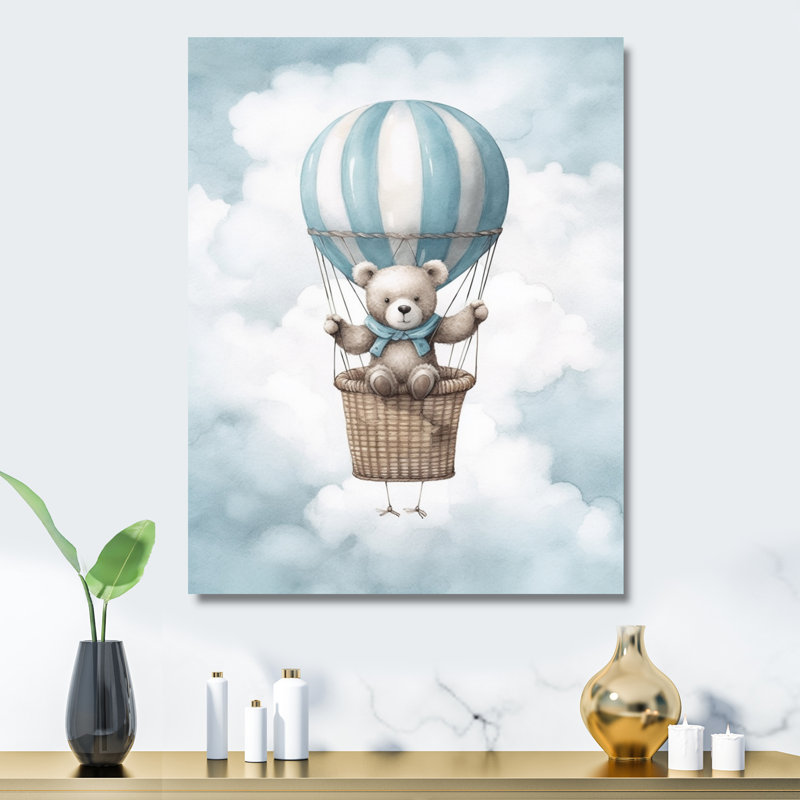 Nursery Bear Cub Kids Dreams II, 32" H x 16" W x 1" D