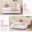 Twin Rectangular Twin Metal Daybed With Trundle, Sofa Bed Frame With 6 Casters And Steel Slat Support-2077882755