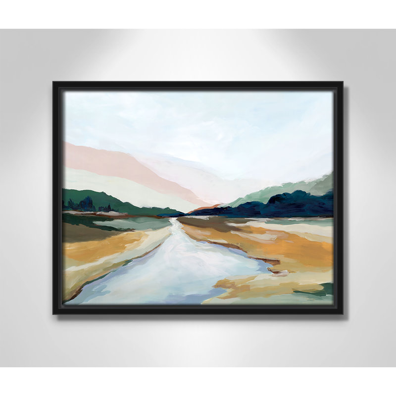 «Hope Creek Print» par Isabelle Z, H 12,5 po x l 15,5 po, Noir