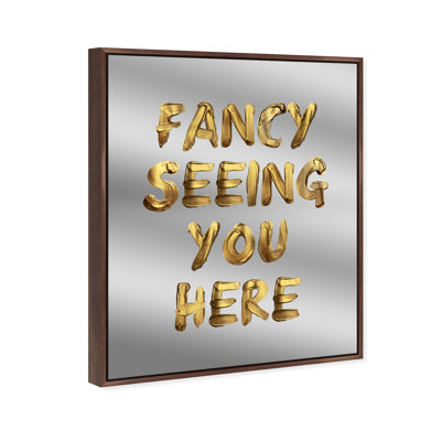 Seeing You Fashion and Glam Framed Mirror by Oliver Gal