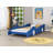 Forshee Race Car-Shaped Platform Bed with Wheels-841044808