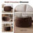 27.5'' Upholstered Round Tufted Ottoman With Storage-333473693