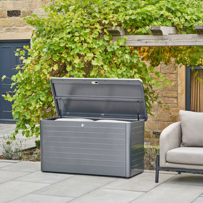 Chalandra Galvanised Steel Lockable Deck Box with Wheels