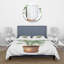 Ficus Benjamin en pot de fleurs en argile - ensemble de housse de couette traditionnel - microfibre de polyester-66389220