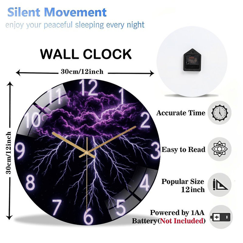 Horloge murale 12 po