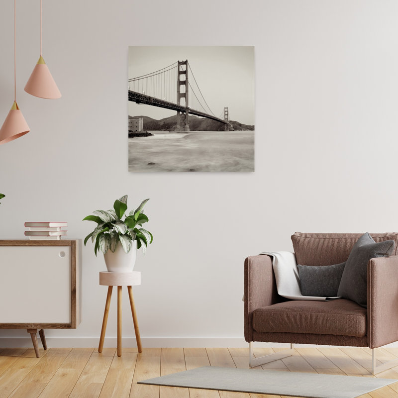 Golden Gate Bridge 34, art de l'architecture contemporaine, H 24 po x l 24 po
