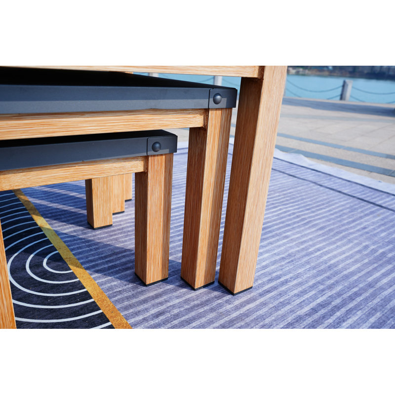 Table basse en aluminium