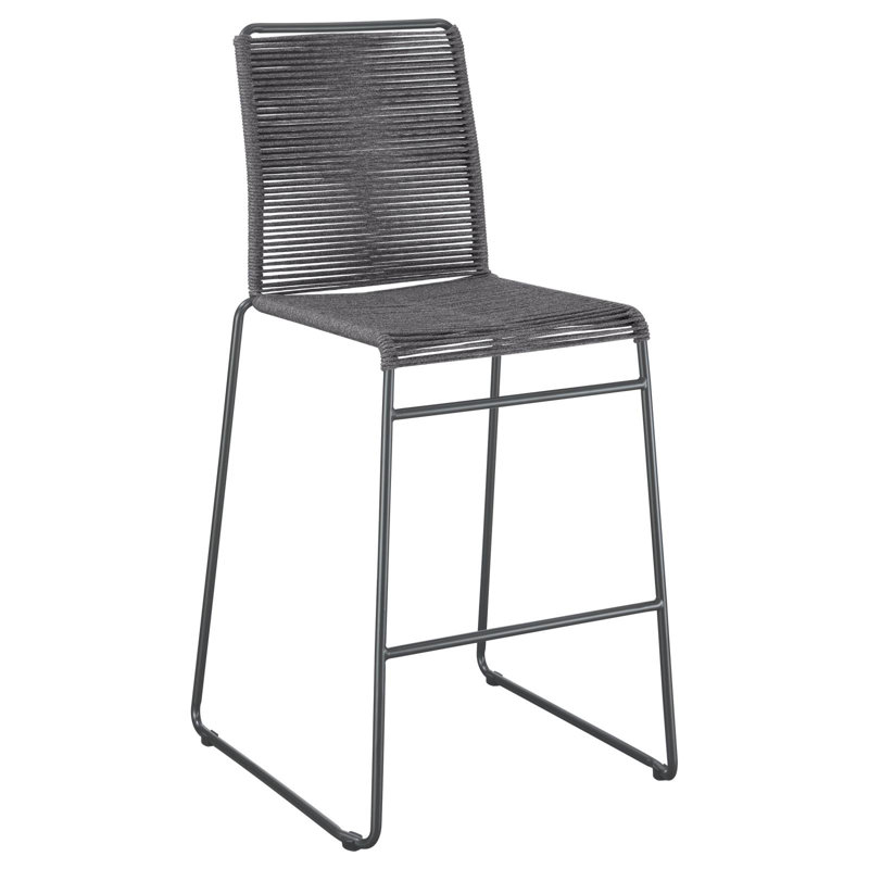 Upholstered Counter Stool with Steel Frame, Bar Stool (29.5” Seat Height)