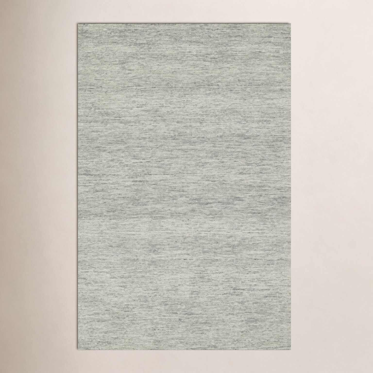 Isiah Sage Beige Hand-Tufted Wool Rug, Rectangle 5' x 8'