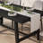 Rectangular Dining Table for 6-8, Modern Industrial Sturdy Table, Heat-Resistant-976274483
