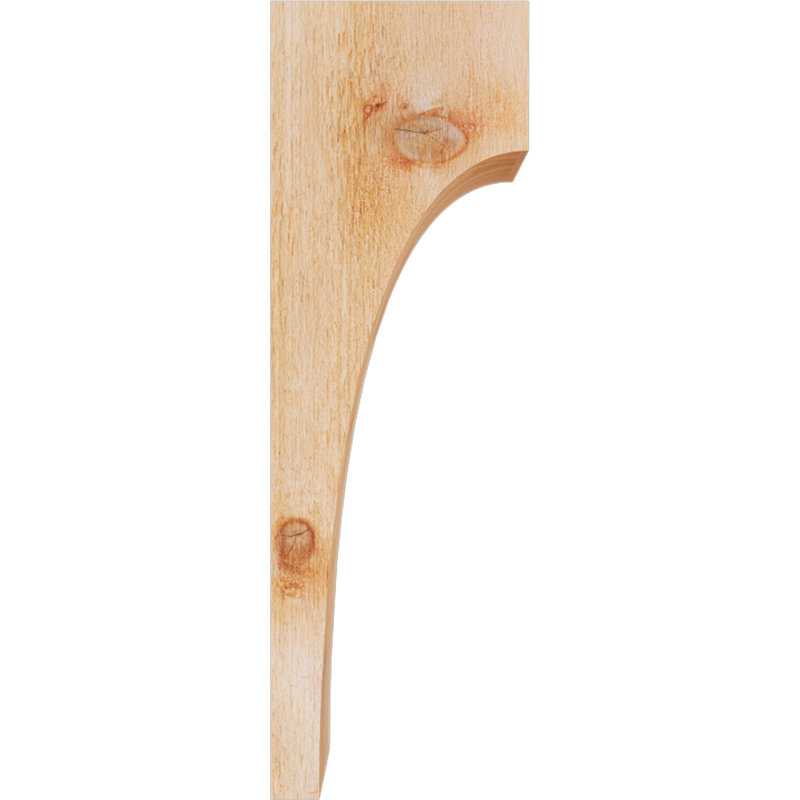 Huntington Corbel, H 24 po x l 4 po x P 8 po, Sciage brut, Cèdre rouge