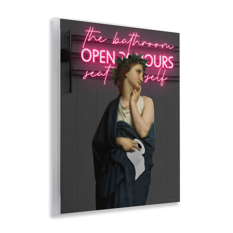 Classical Lady at Bathroom Wall Plaque, design by Seven Trees Design