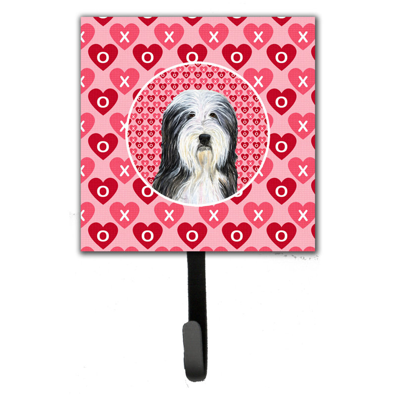 Porte-laisse collie et crochet mural barbu