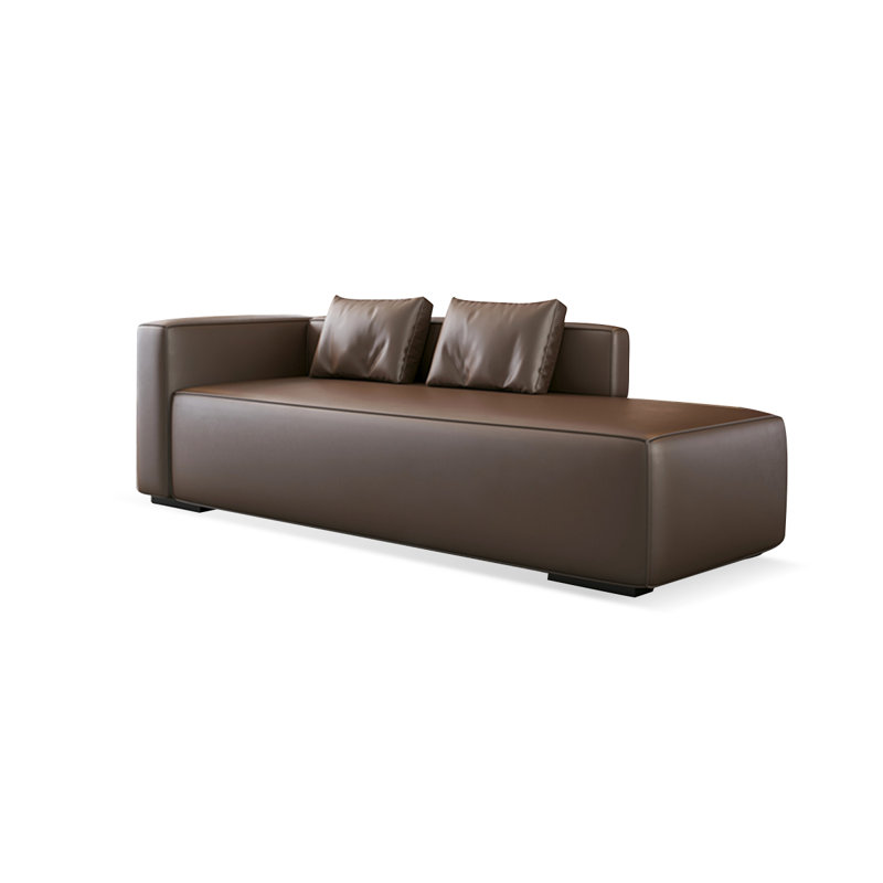 Banc avec revêtement, Brun