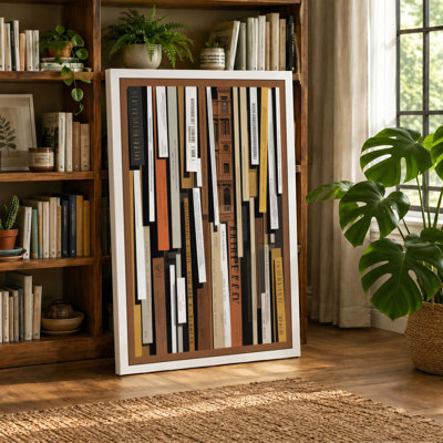 Spines and Stories Modern - Wrapped Canvas