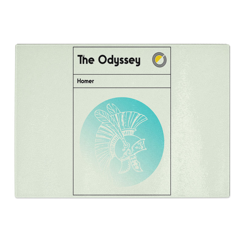 Book Cover the Odyssey Homer Chopping Board, 0.4cm H x 28.5cm W x 39cm L