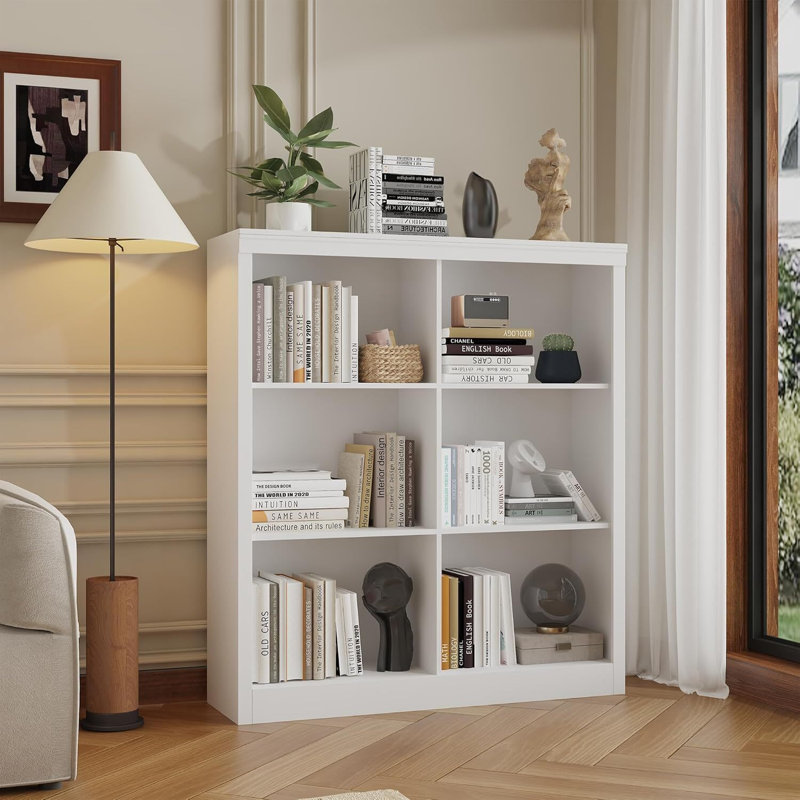 69.6cm H x 30cm W Standard Bookcase, White
