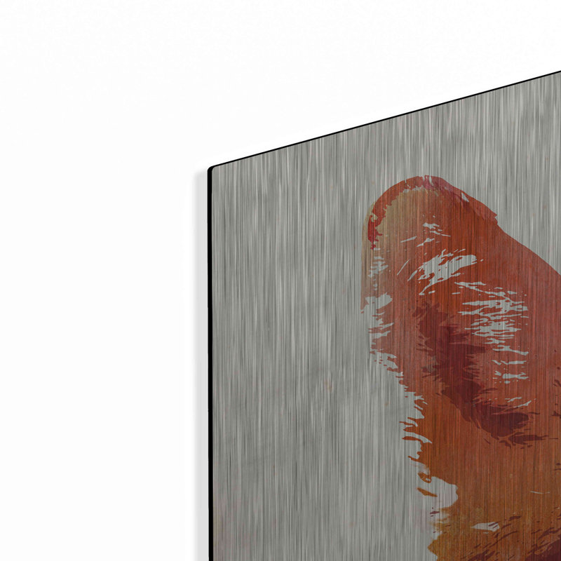 «Big Town Fox» par Robert Farkas, art mural en métal, H 36 po x l 36 po