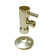 5/8" x 3/8" OD x 20" Flat Head Toilet Supply Line Kit with Square Handle 1/4-Turn Angle Stop