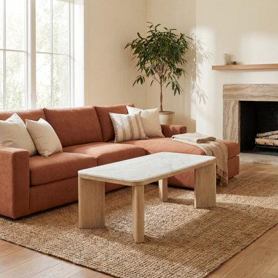 Merrick 48" Marble Coffee Table