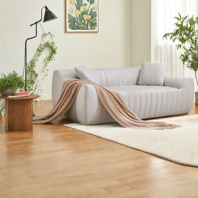 Canapés à compression, causeuse compacte moderne de 78 pouces en similicuir pour la maison
