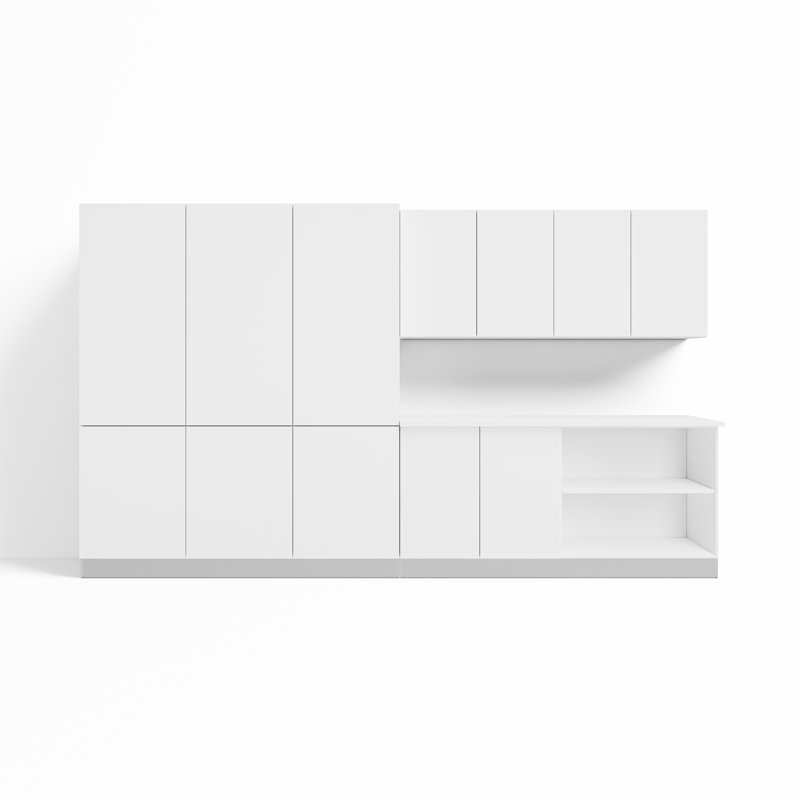 Mudroom 12 pi. 8 pièces, QuickAssemble 75 sec / boîte, blanc - à utiliser pour le vestibule ou le hall d'entrée