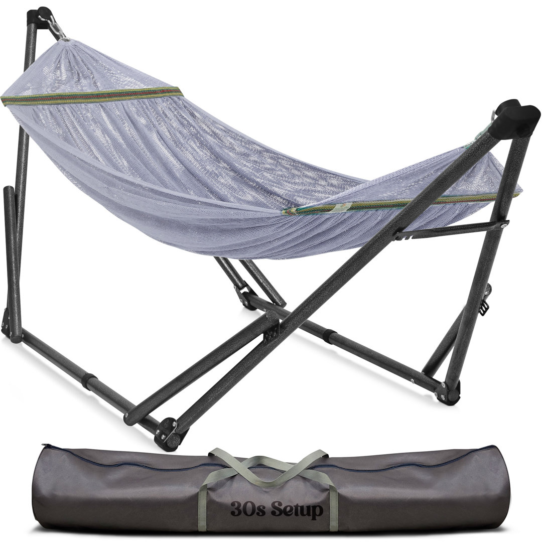 Rapolas Portable Camping Hammock with Stand Arlmont & Co.
